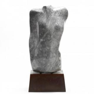 Appraisal: Wayne Trapp NC Untitled carved marble on a copper base