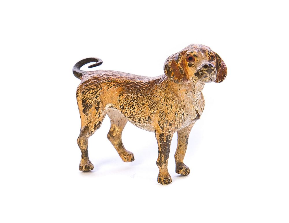 Appraisal: Miniature Austrian Bronze Dog Bronze dog