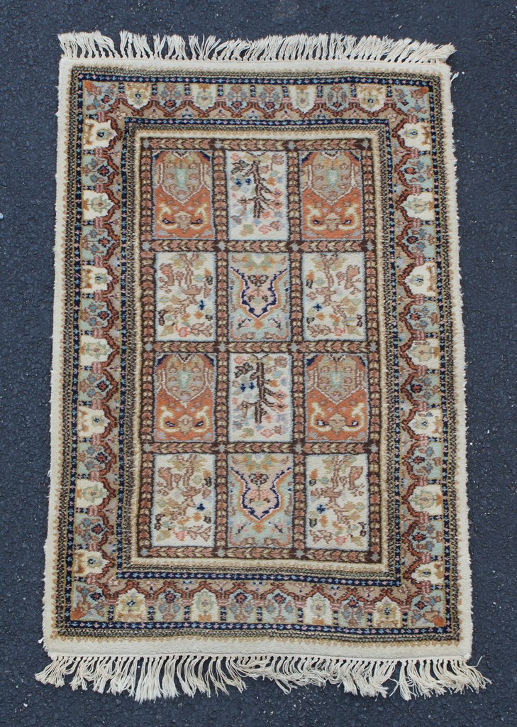 Appraisal: Turkish throw rug x