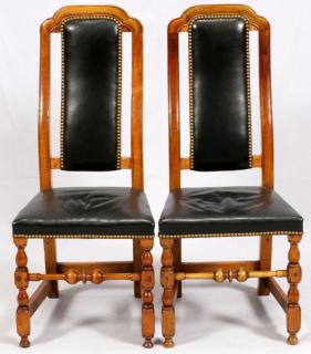 Appraisal: BOSTON MAPLE CHAIRS CIRCA PAIR BOSTON MAPLE CHAIRS CIRCA PAIR