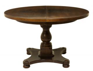 Appraisal: A REGENCY STYLE EXTENDING DINING TABLE A REGENCY STYLE EXTENDING