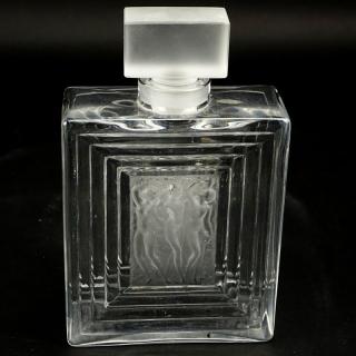 Appraisal: Lalique Crystal Duncan Perfume Bottle Lalique Crystal Duncan Perfume Bottle