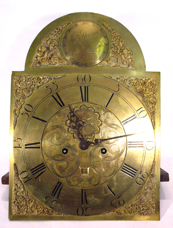 Appraisal: Eight day longcase clock movement by Jas Stewart Glasgow with