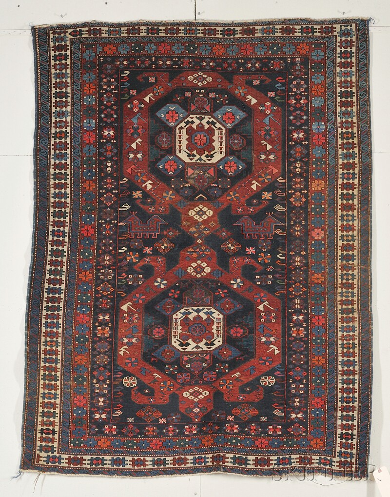 Appraisal: Kuba Rug Northeast Caucasus late th century end fraying small