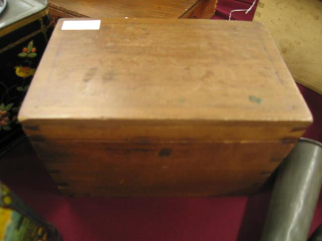 Appraisal: Wooden Dovetailed Box