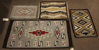 Appraisal: lot of Navajo rugs lot of Navajo rugs executed in