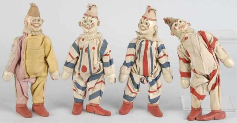 Appraisal: Lot of Schoenhut Clown Figures Description All original Condition Good