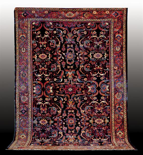 Appraisal: Persian Mahal carpet circa s ' x ' Losses to