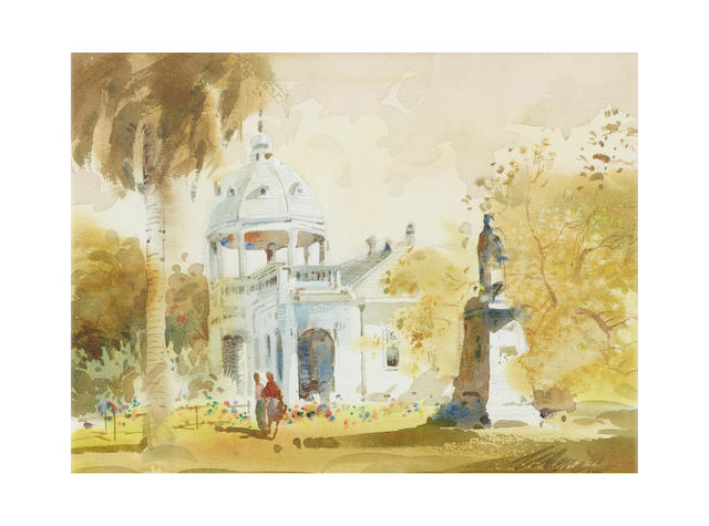 Appraisal: Ong Kim Seng Singapore b Two WatercoloursAutumn at Bendigo andOld