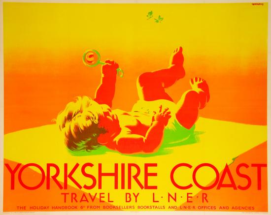 Appraisal: PURVIS Tom - YORKSHIRE COAST LNER lithograph in color c