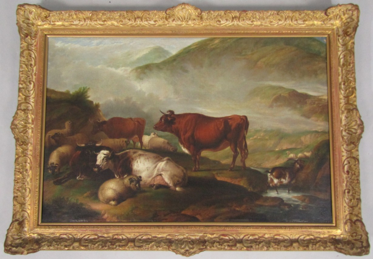 Appraisal: After Thomas Sidney Cooper Among the Cumberland Mountains oil on