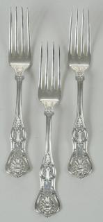 Appraisal: Sterling King Pattern Forks American late th century no makers