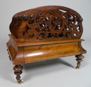 Appraisal: th c American Rosewood Canterbury th c American Rosewood Canterbury