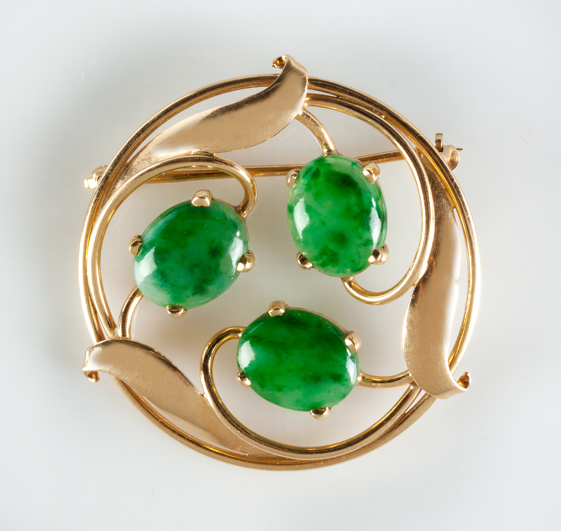 Appraisal: Tiffany and Co K Gold Brooch with Leaf Design