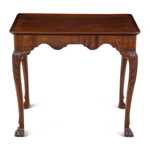 Appraisal: An Irish George III Mahogany Tea Table th Century Height