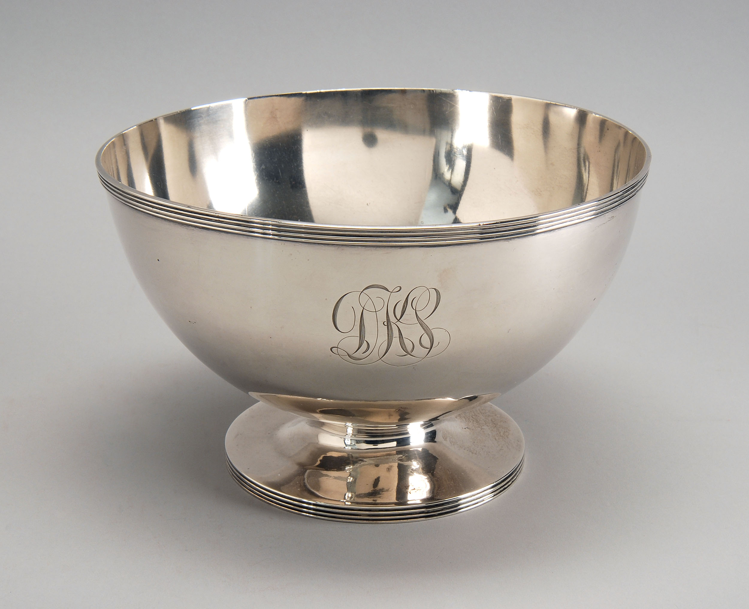 Appraisal: STERLING SILVER PEDESTAL BOWL BY GOODNOW JENKS OF BOSTON With