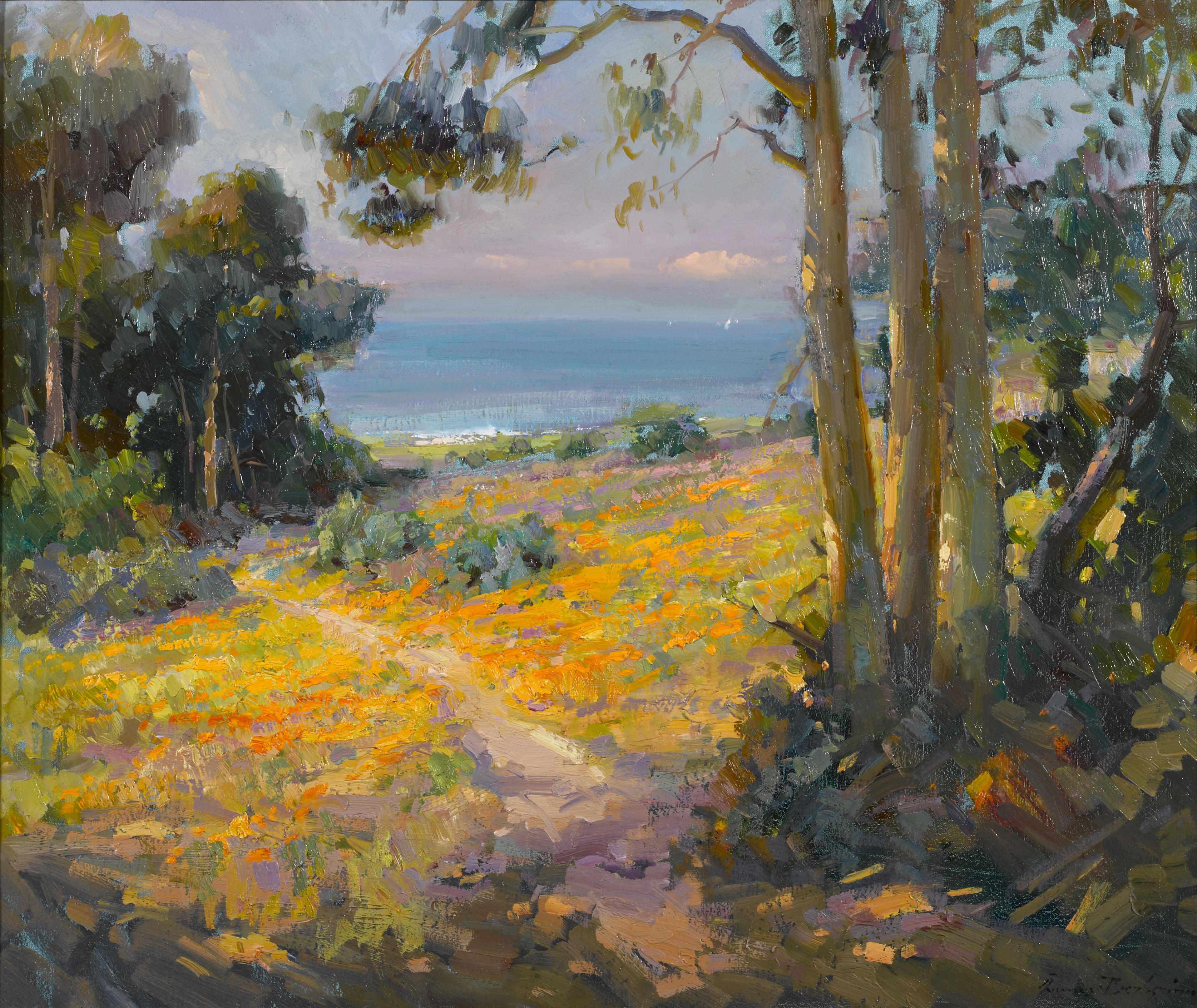 Appraisal: Ovanes Berberian American born View to the Pacific signed 'Ovanes