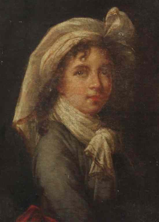 Appraisal: Gianchini After Le Brun oil on canvas Self portrait inscribed