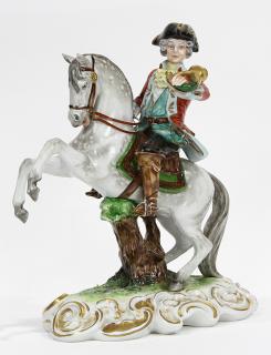 Appraisal: German Unterweissbach hand painted figural group German Unterweissbach hand painted