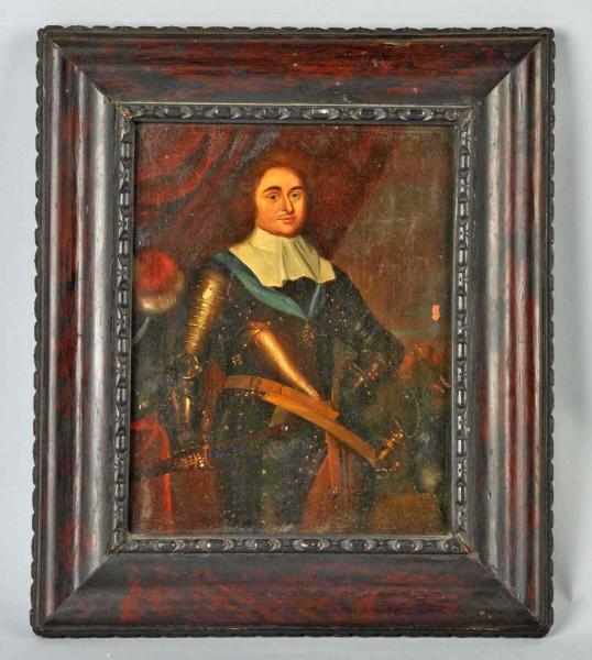 Appraisal: Oil on Tin George Monk Duke of Albermarle Some minor