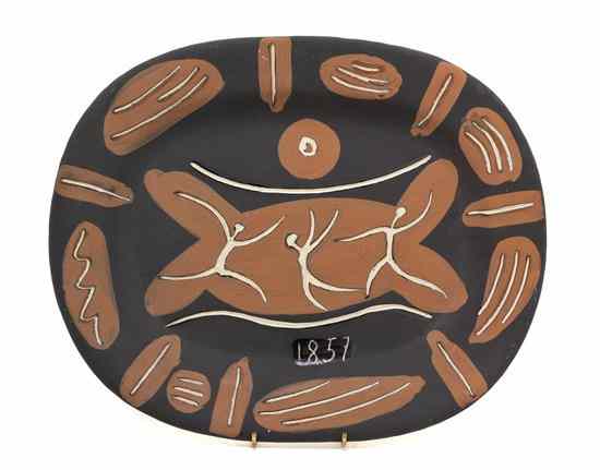 Appraisal: Pablo Picasso Spanish - La Danse glazed ceramic plate edition