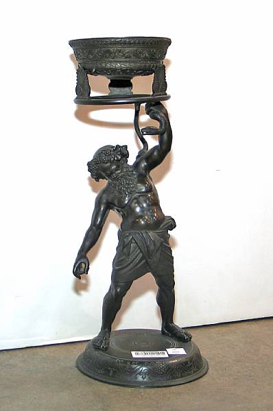 Appraisal: An Italian patinated bronze figure of Silenus after the antique