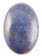 Appraisal: A loose polished oval cabochon lapis lazuli with IGLI certificate