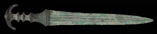 Appraisal: A Bronze Age daggerLuristan - BC The inch tanged blade