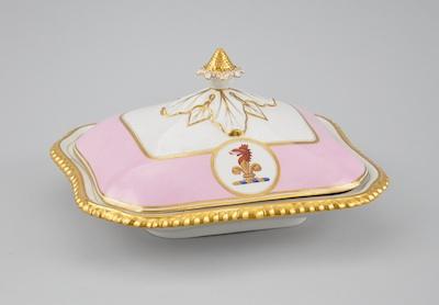 Appraisal: A Worcester Flight Barr and Barr Armorial Serving Dish with