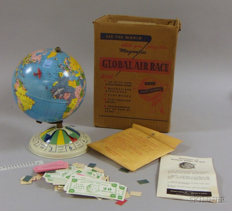 Appraisal: Replogle Globes Magnetic Global Air Race with original box and