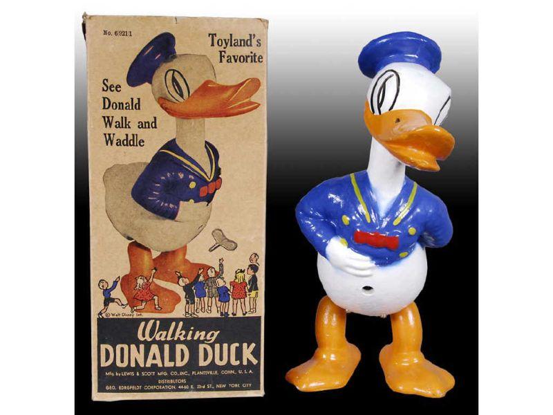 Appraisal: Walt Disney Lewis Scott Wind-Up Walking Donald D Description -