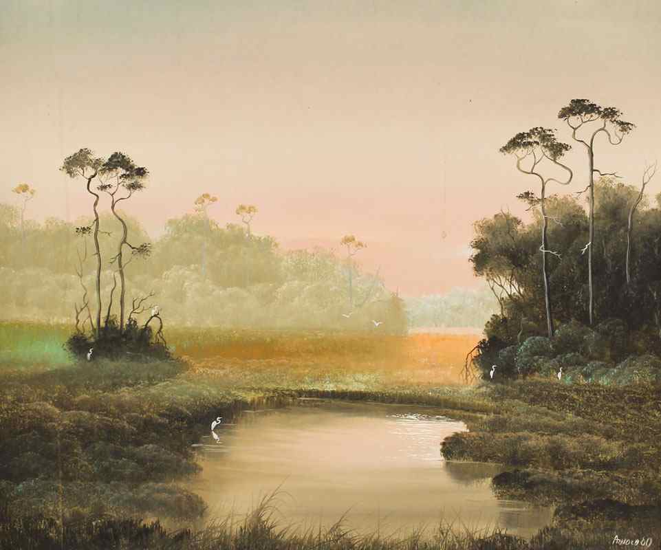 Appraisal: EVERGLADES LANDSCAPE SIGNED 'ARNOLD' Oil Canvas '' x '' signed