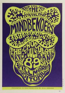 Appraisal: Bill Graham Vintage Rock Poster BG Wes Wilson American b