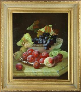 Appraisal: Painting Still Life with Fruit American School th century Still