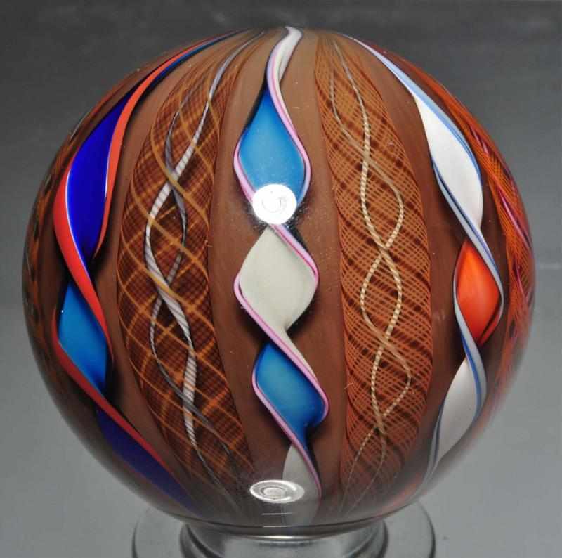 Appraisal: Mark Matthews Contemporary Marble Description Signed Matthews Tribal color and