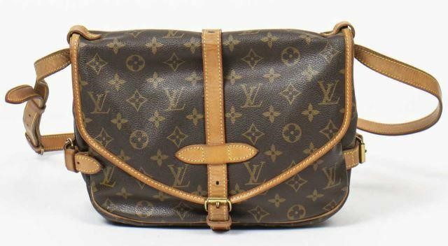 Appraisal: Louis Vuitton Saumur crossbody bag in monogram coated canvas with