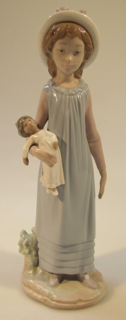 Appraisal: A thC Lladro figure of a girl in flowing dress