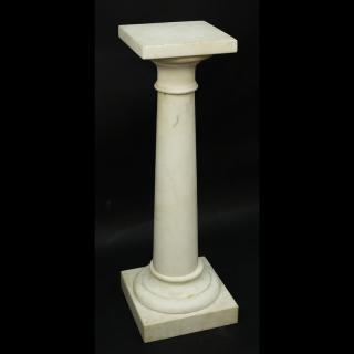 Appraisal: th Century Neoclassical Style White Marble Pedestal th Century Neoclassical