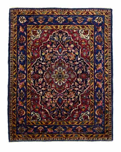 Appraisal: Kashan silk mat central persia circa ft in x ft