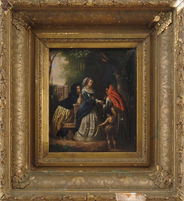 Appraisal: UNSIGNED European th Century THE FORTUNE TELLER Oil on canvas