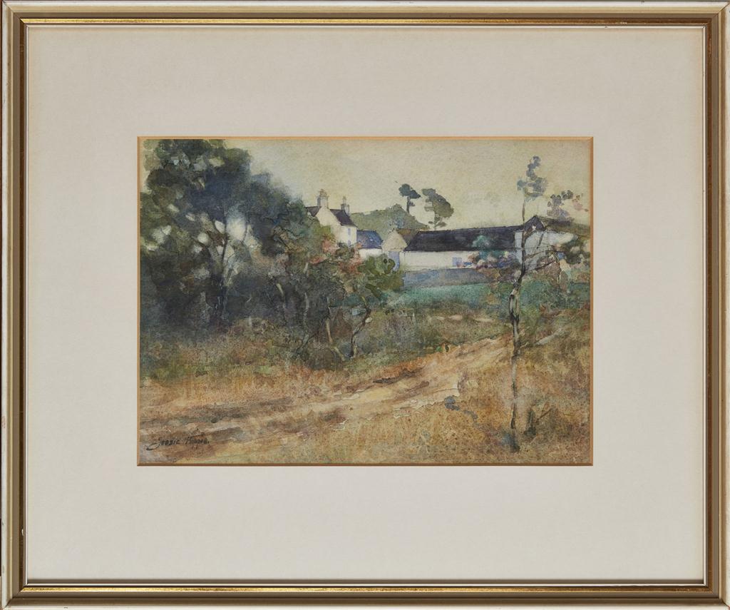 Appraisal: JESSIE KEPPIE - THE ROAD TO THE FARM watercolour signed