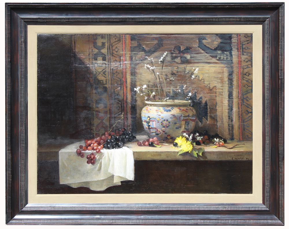 Appraisal: Eleanor Moore NY IL th C Still Life Eleanor Moore