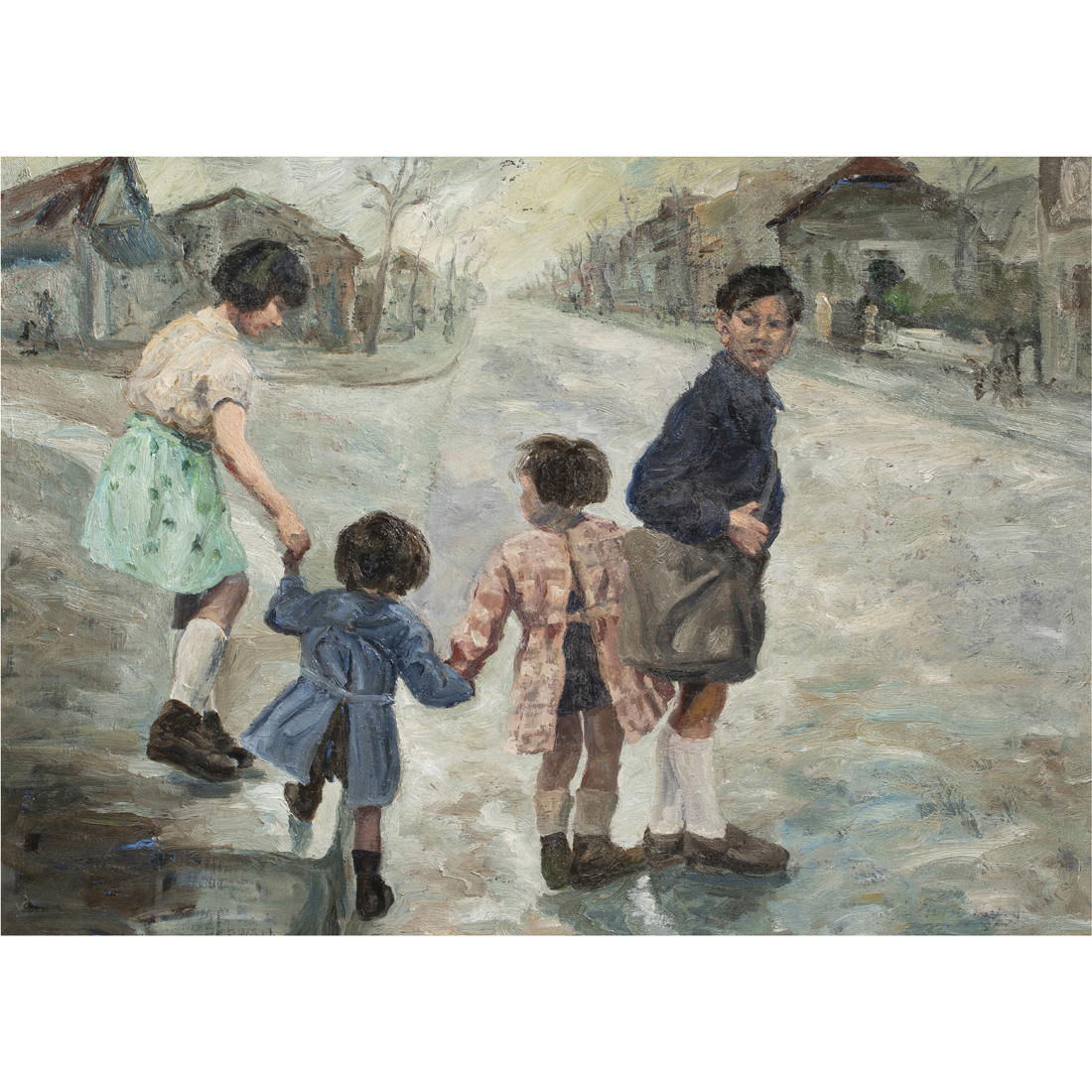 Appraisal: PAINTING ANATOLE EUGENE HILLAIRET Anatole Eugene Hillairet French - Quatre