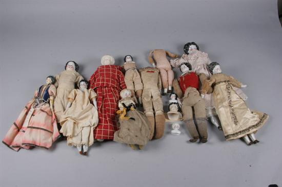 Appraisal: GROUP OF TEN CHINA HEAD DOLLS