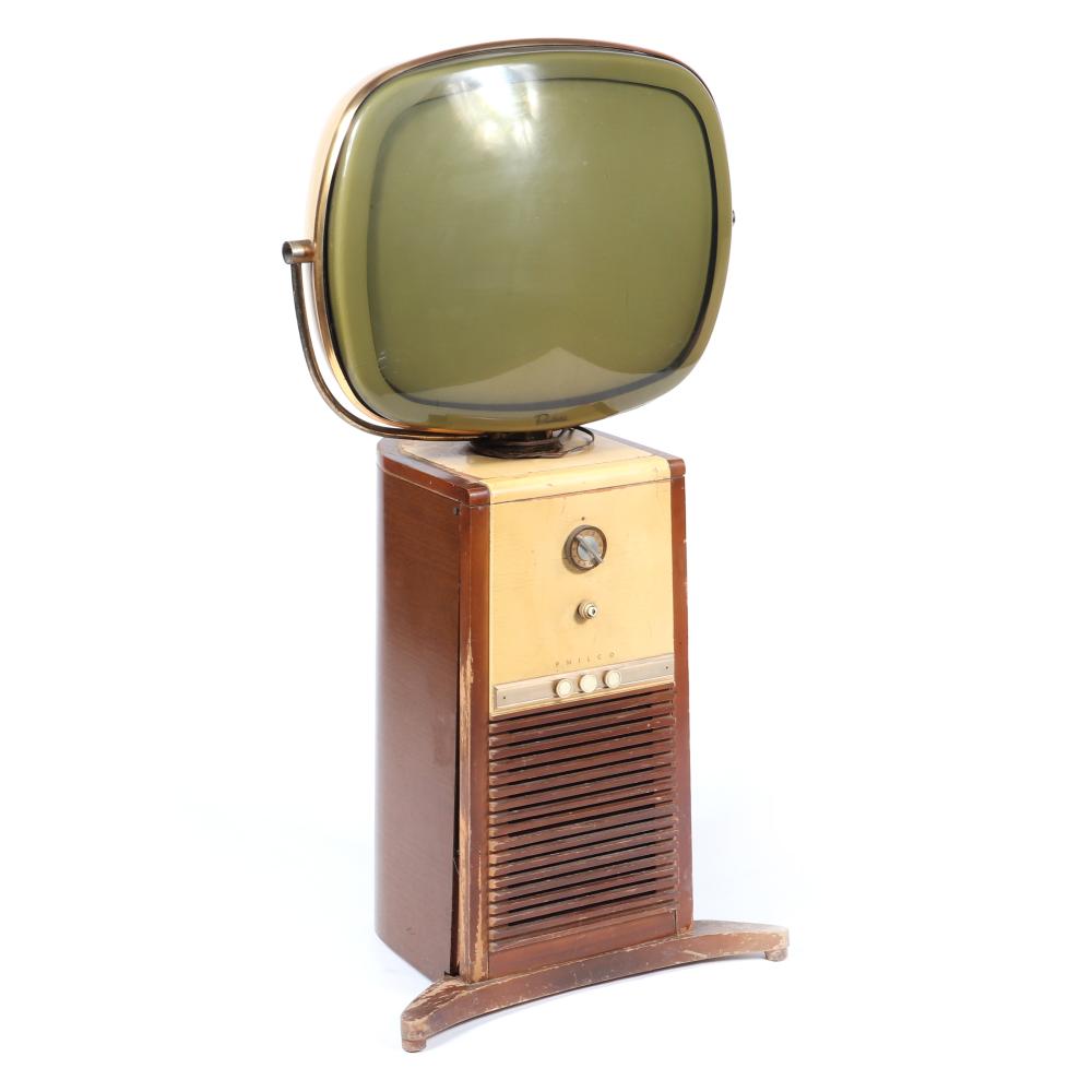 Appraisal: VINTAGE PHILCO PREDICTA EARLY FLOOR MODEL 'PEDESTAL' TELEVISION TV SET