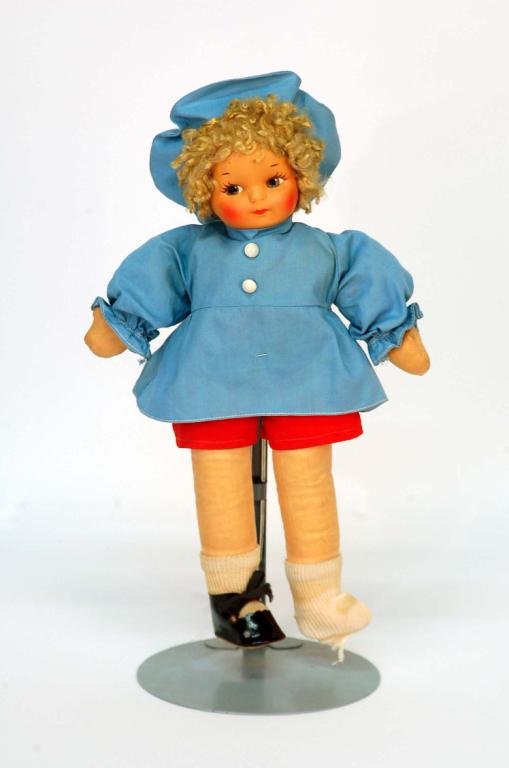 Appraisal: A Georgene Averill doll with molded and hand painted cloth