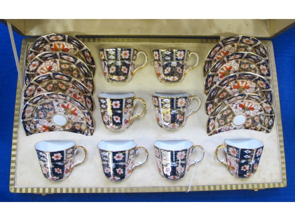 Appraisal: Boxed set of Royal Crown Derby coffee cups and saucers