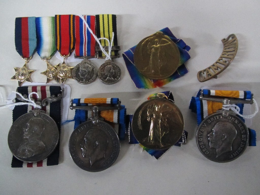 Appraisal: Lot comprising military medal group to L SJT R C