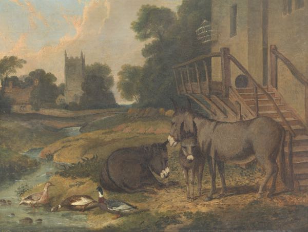 Appraisal: AFTER JOHN FREDERICK HERRING SR BRITISH - x Donkeys and