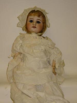 Appraisal: An S F B J bisque head girl doll with